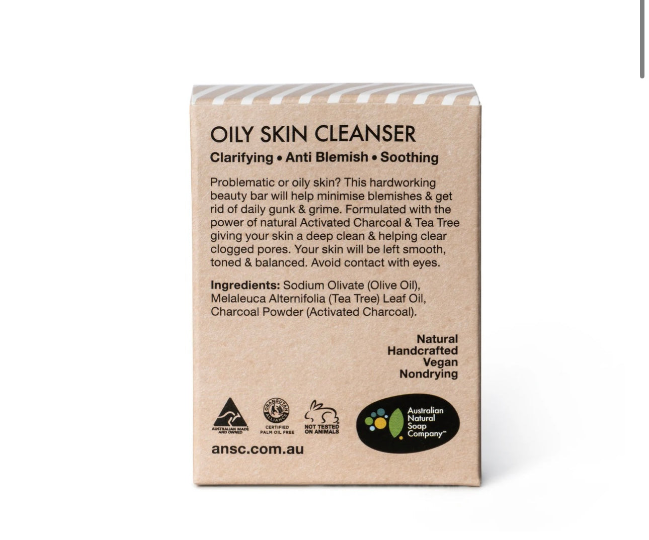 Oily Skin Facial Cleanser - Activated Charcoal & Tea Tree