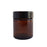Amber Glass Jar Black Plastic Lid - 30mL