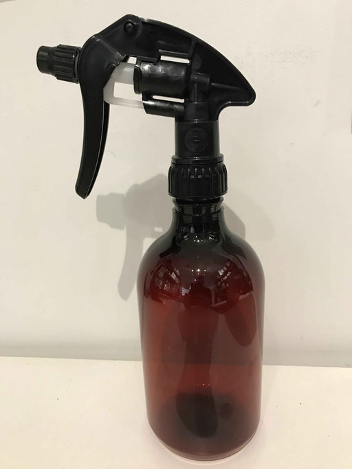 500mL Amber Plastic PET Trigger Spray  Bottle