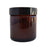 Amber Glass Jar with Black Plastic Lid - 120mL