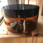 Amber PET Jar 250mL with Black Plastic Lid