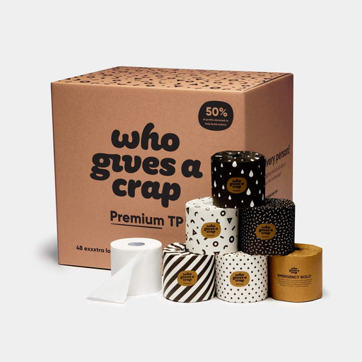 Who Gives A Crap Toilet Paper - Premium Bamboo - Box of 48 rolls