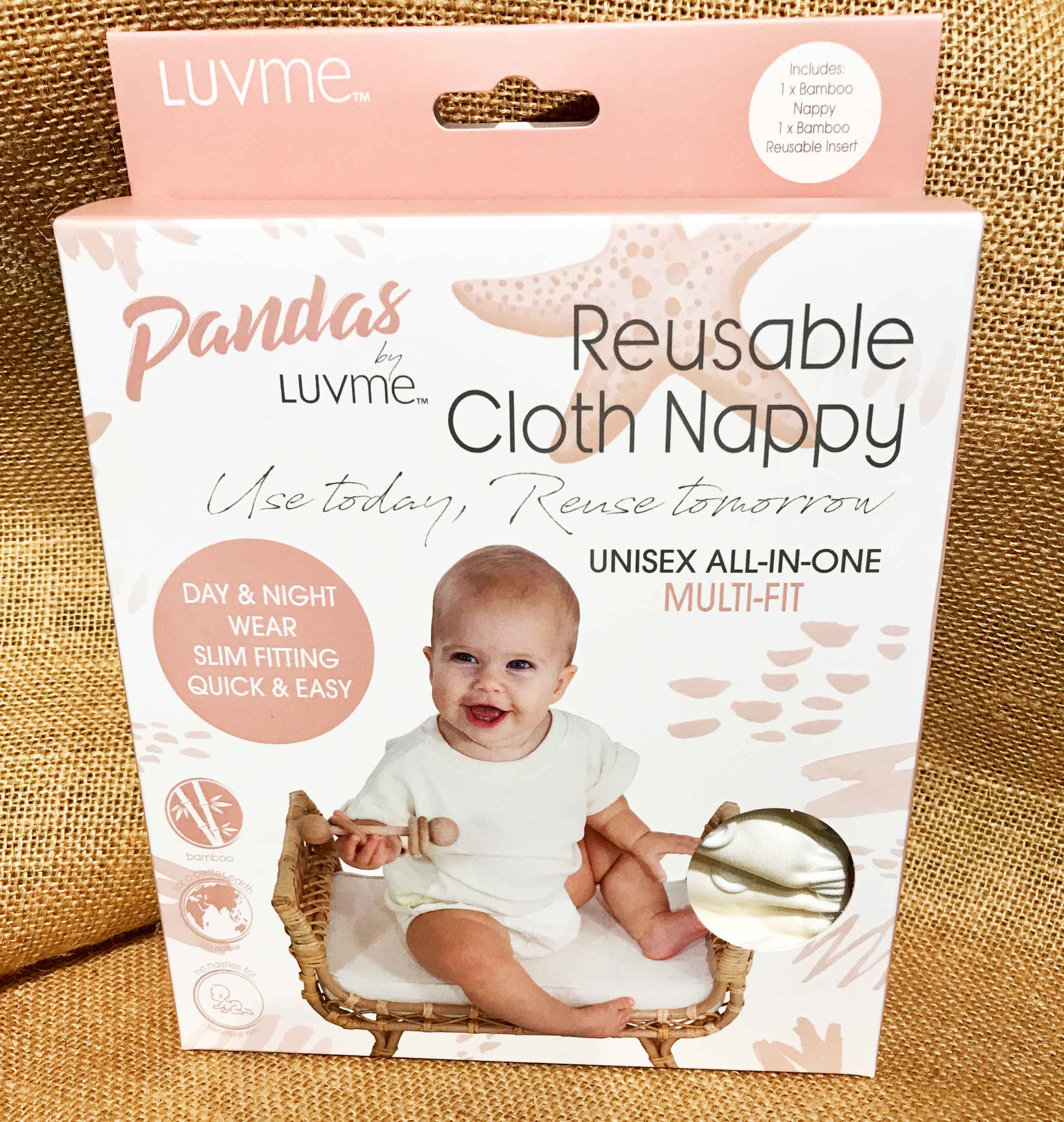 Luv Me Bamboo Reusable Cloth Nappy - Woodland