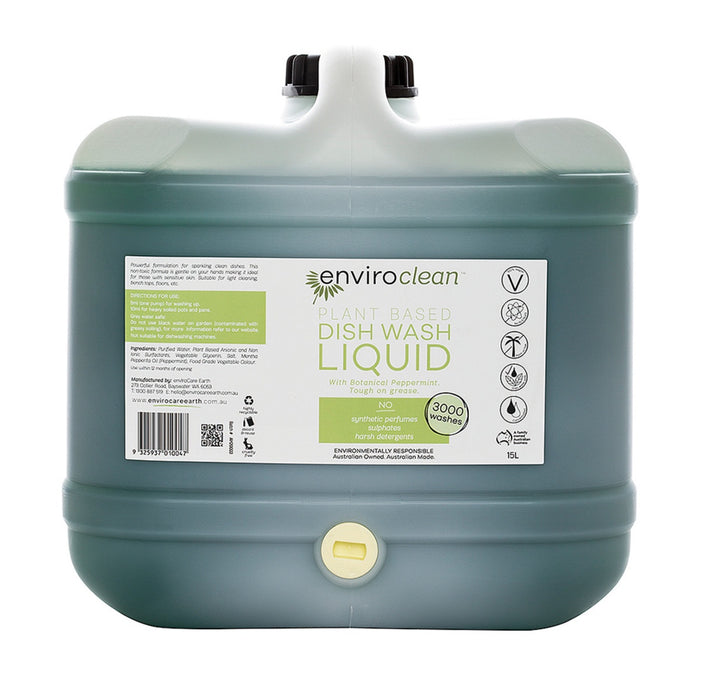 Enviroclean Dish Liquid - Peppermint - 15L
