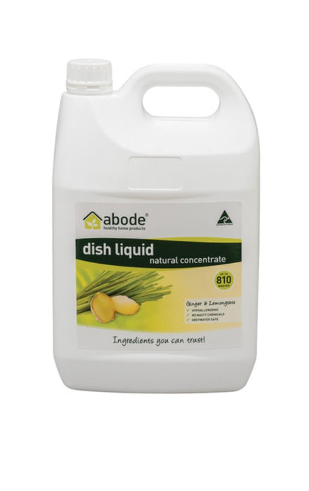 Abode Dish Liquid - Ginger & Lemongrass - 4L