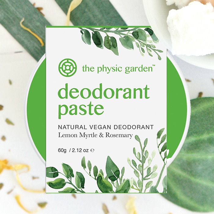 The Physic Garden Lemon Myrtle Deodorant Paste 60g