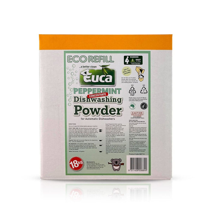 Euca Dishwasher Powder Peppermint - 18kg