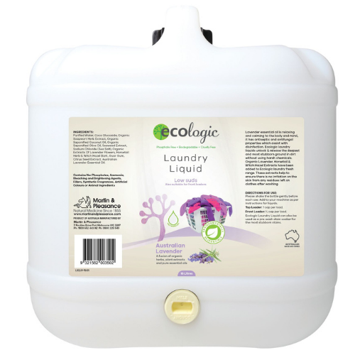 Ecologic Laundry Liquid - Australian Lavender - 15L