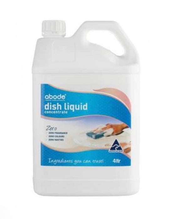 Abode Dish Liquid - Zero - 4L